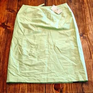 NWT Field Manor Modern Classic Vintage Style Green Skirt